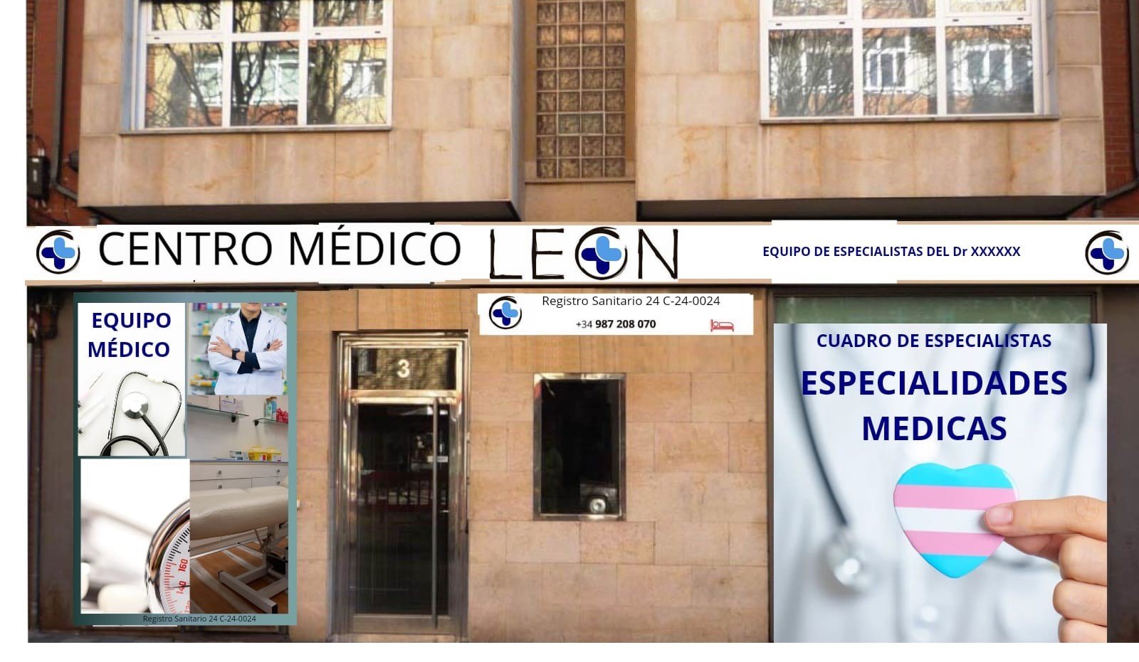 Fachada Centro Médico León
